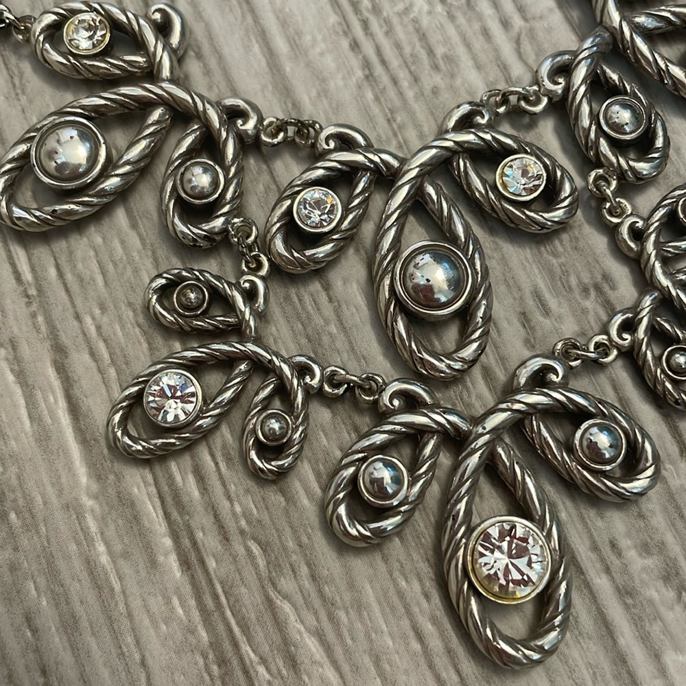Brighton silver statement rope necklace 🌟 - Picture 3 of 7